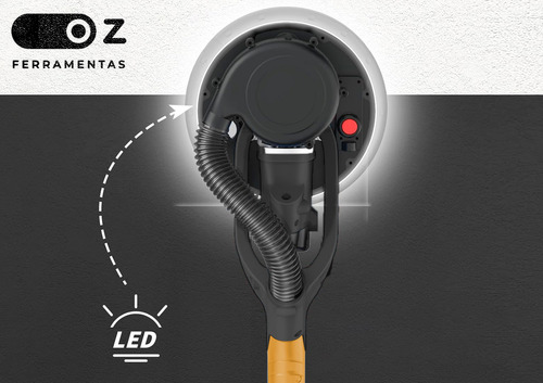 Lixadeira Parede Teto 750w C/led Com Lixas