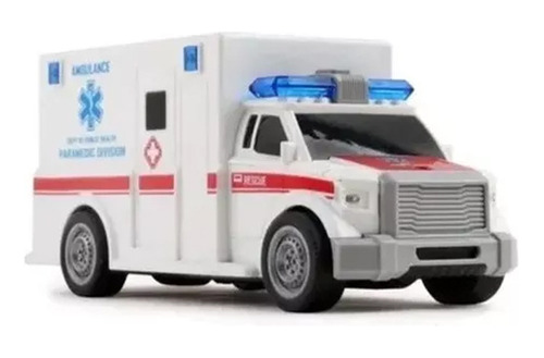 Auto Ambulancia Emergencia Con Luz Y Sonido Magnific 4001 C