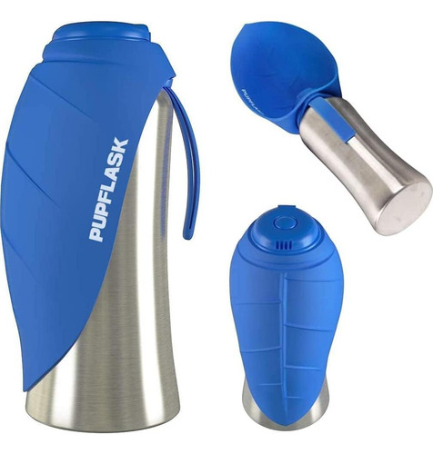 Botella De Agua Para Perros Tuff Pupper 0.79l Acero