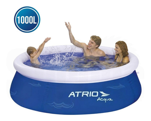 Piscina Inflável redonda Atrio Acqua ES303 de 1.68m x 0.51m 1000L azul caixa