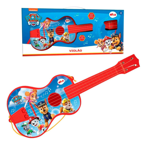 Guitarra Para Niños Ukelele Infantil Paw Patrol 50cm El Rey