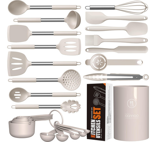 Juego De Utensilios De Cocina Oannao De Silicona Resistente