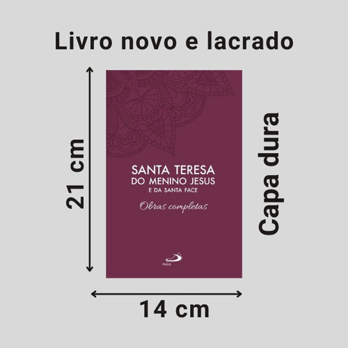 Livro Santa Teresinha Do Menino Jesus - Obras Completas