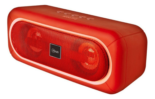 Parlante Bluetooth Mlab Extrem Bass Tws 8908 Red Color Rojo