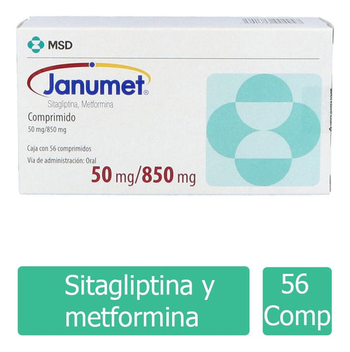 Janumet 50 / 850 Mg Caja Con 56 Comprimidos