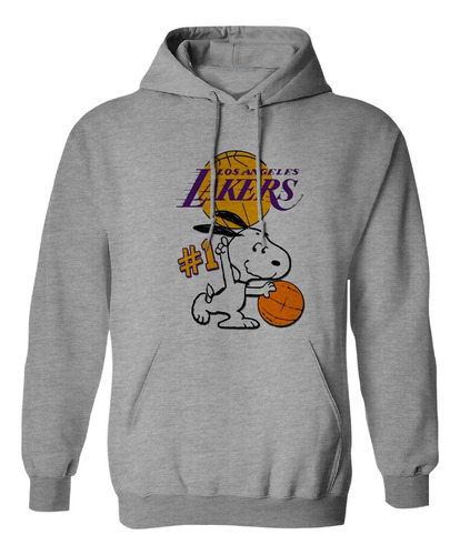 Sudadera Con Gorro La Los Angeles Lakers Snoopy No.1 Basket
