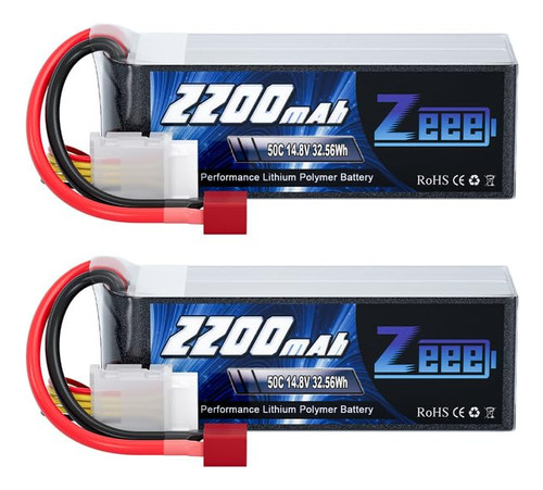 Zeee 4s Lipo Batería 2200mah 14.8v 50c Sof B07szs51f3_250424