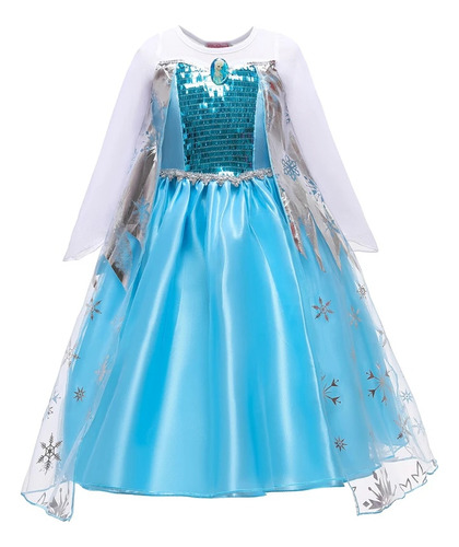 Vestido De Princesa Frozen De Elsa Anna Para Fiesta De C [u]