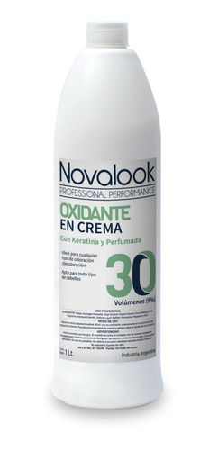 Oxidante En Crema Con Keratina Novalook 30 Vol X 1 Lts.