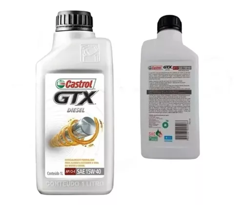 Óleo Lubrificante Castrol Gtx Diesel Top Turbo 15w40 Ci4 1l