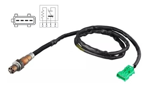 Imagen 2 de 7 de Sonda Lambda Ficha Verde Peugeot 308 Thp