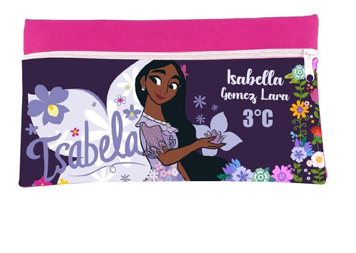 Estuche Escolar Encanto Isabella Niña Personalizado 