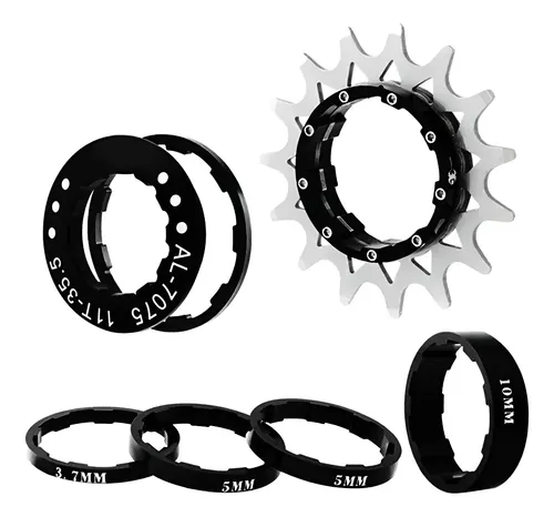 Kit Single Speed 14 Dentes Cassete Alumínio Preto BMX Freeride GTA