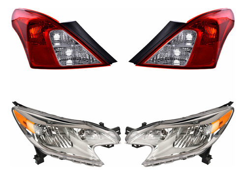 Set Calaveras + Faros Depo Nissan Versa 2014-2016