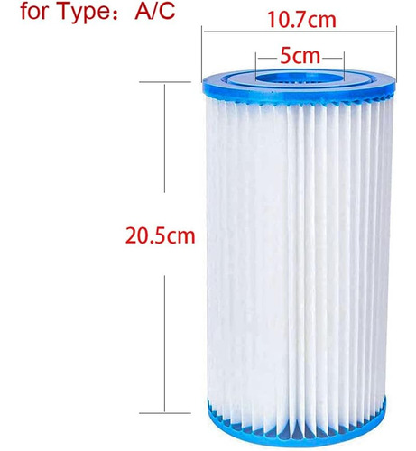 Filtros Tipo A/c, Bomba De Filtro Inflable Para Piscina