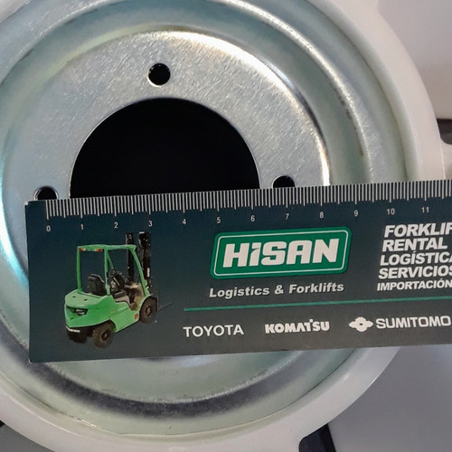 Ventilador Autoelevador 10 Aspas 56mm 70 400mm Lado Motor