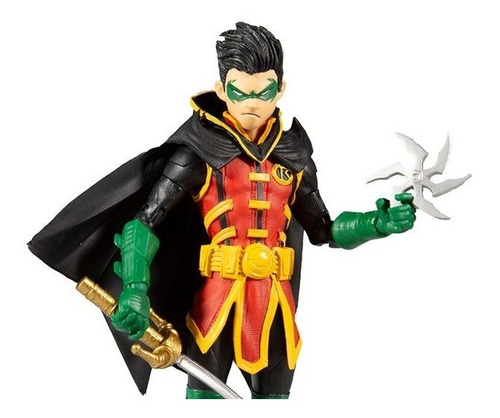 Dc Multiverse Damian Wayne Como Robin Figura Accion