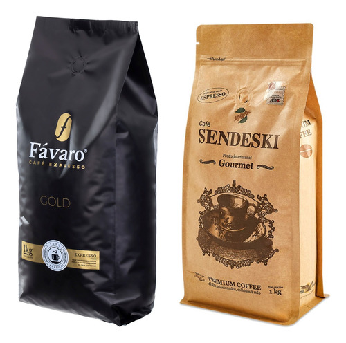 Kit Presente Café Espresso Em Grãos Produção Familiar 2kg