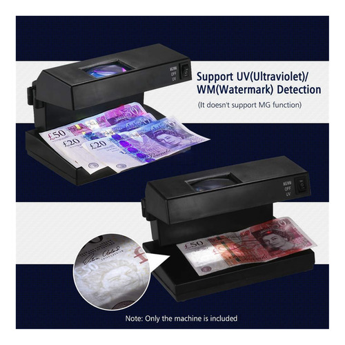 Detector De Billetes Falsos De Escritorio Portátil Billetes