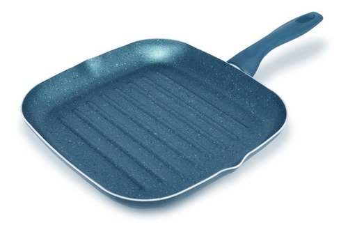 Comal Cuadrado Antiadherente Italiano Royal Haus 28 X 28cm Color Azul