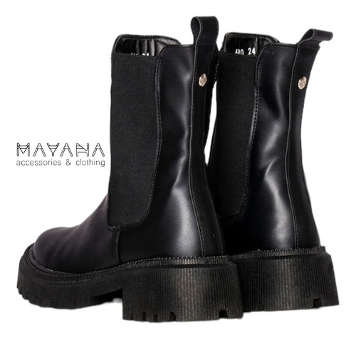 Botas Botin De Plataforma Chelsea Para Mujer Resorte Casual