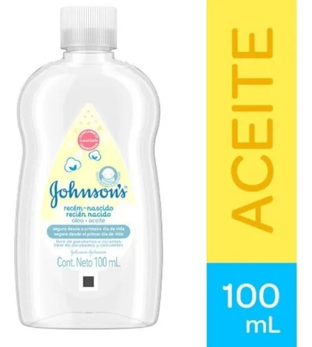 Aceite Johnson Para Bebé Recién Nacido Por 100 Ml