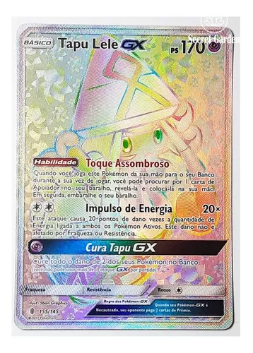 Carta Pokémon Lendário Tapu Koko Gx Com Lote De 100 Cartas