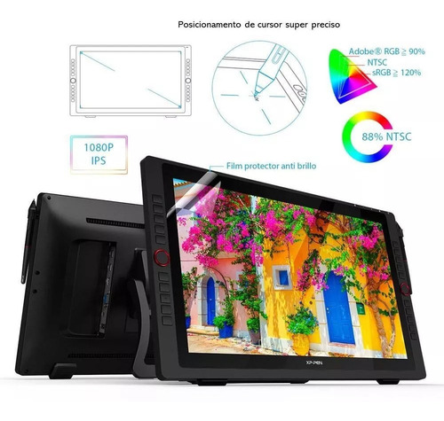 Mesa Digitalizadora Com Display Xp-pen Artist 22r Pro Black Black (Recondicionado)