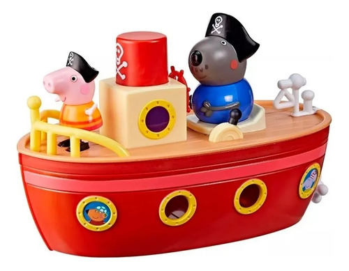 Peppa Pig Set El Barco Pirata Del Abuelo Perro