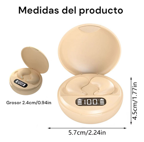 Audifonos Conduccion Osea Natacion Gym Discretos Ejercicio Piel