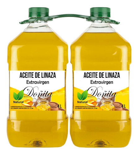 Aceite De Linaza Extra Virgen 8lts