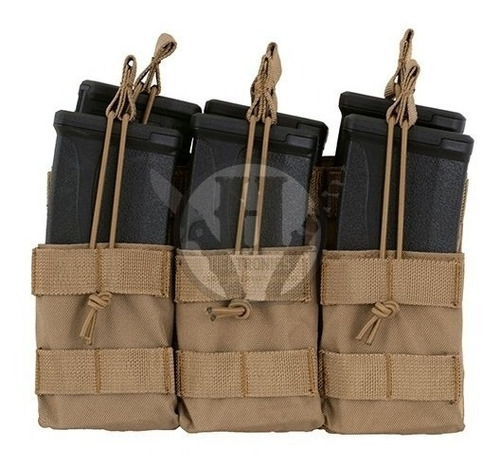 Porta Cargador M4 X6 Coyote Tan Mag Molle Rbn Tactic Airsoft