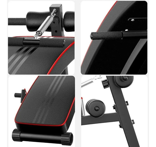 Banca Camilla Gym Abdominales Bandas Elásticas Ejercicios