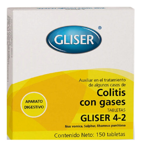 Gliser 4-2 Auxiliar Tratamiento De Colitis Con Gases 150 Tab