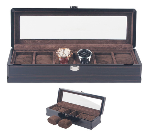 Caja Estuche Exhibidor Para 6 Relojes / Joyas Elegante