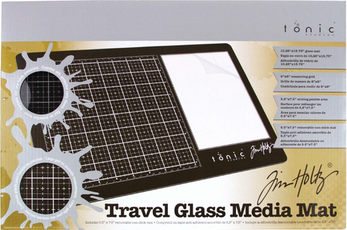 Tonic Studio Tim Holtz Travel Glass Media Mat Multi 
