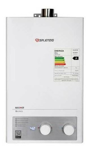 Calefont Splendid Tiro Forzado Gas Licuado 13 Litros