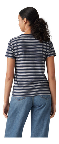 Polera Mujer Everet Stripe Negro Levis 39185-0357