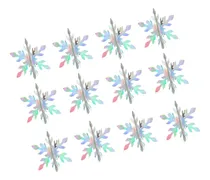 Comprar 12x Colgantes Navideños De Copos De Nieve, Colgantes Para