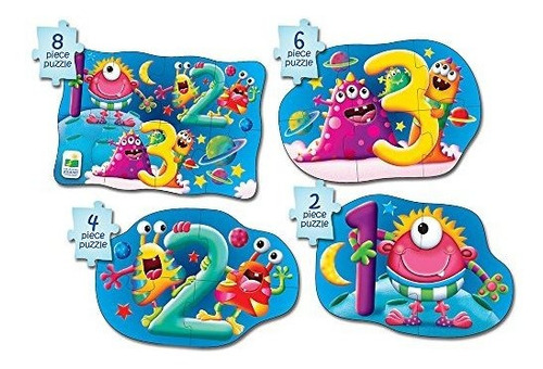 The Learning Journey Mi Primera 4-in-a-box Puzzle 123 Stem E