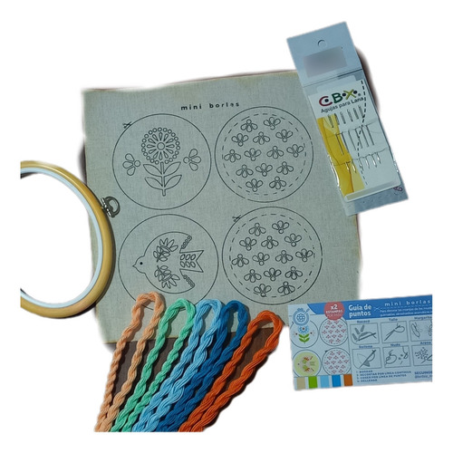 Kit De Bordado Y Costura De Borlas Mini Estampas