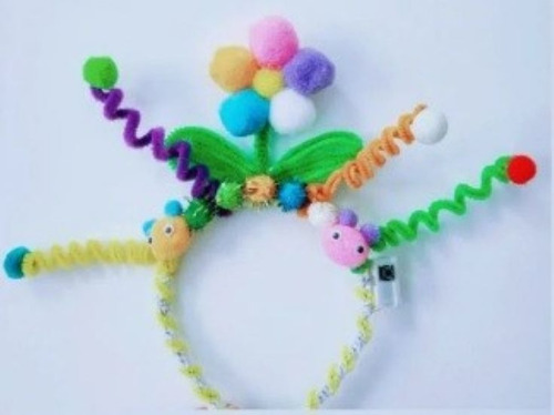 Vincha Plástica 1cm Para Forrar Color Deco Cotillon X 50u Verde Lima
