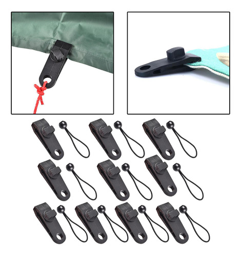 10 Juegos Resistentes Lona Cable De Bola De Clip 3x8x2.5cma