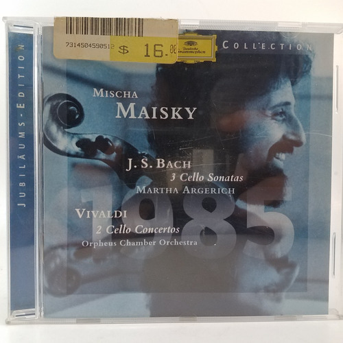 Mischa Maisky - Bach Cello Sonata Argerich Cd - Mb - Vival 
