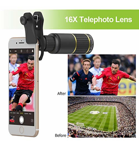 Apexel Cell Phone Camera Lens Kit -remote