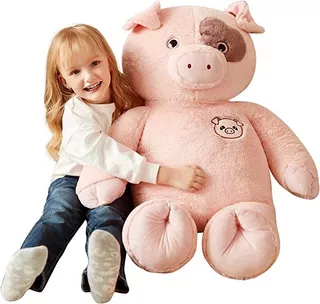 Ikasa Giant Pig Stuffed Animal Jumbo Pig Peluche Toy - Sof