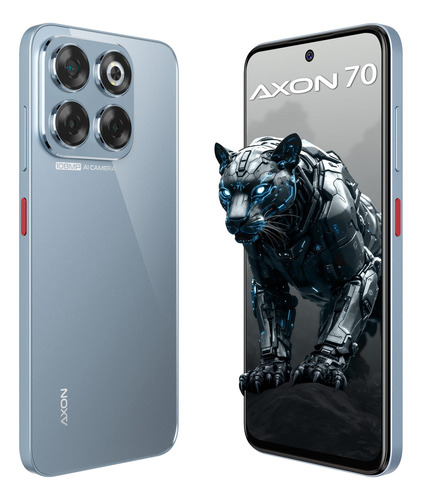 Zte Smartphone Axon 70 Gris 6.7 120hz, Cámara 108mp Y 256gb+16gb Ram(6gb+10gb Dimámica), Batería 5000mah Carga Rápida, Android 14 Gris