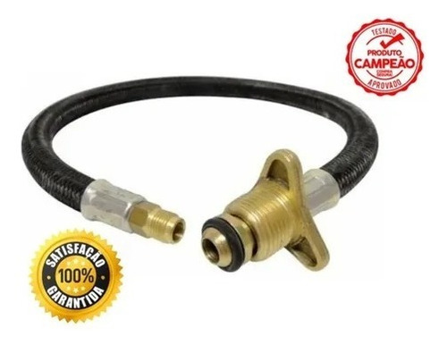 Kit Com 16 Mangueira Pigtail Botijão Gás P45 Mangote 1 M