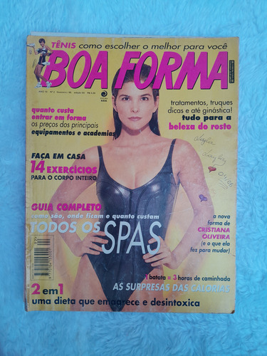 Revista Boa Forma, Edição 92 C A Modelo Cristiana Oliveira