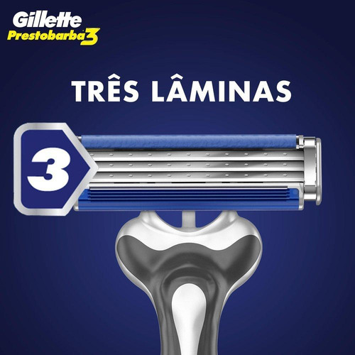 Aparelho De Barbear Presto3 Regular Gillette Leve 4 Pague 3